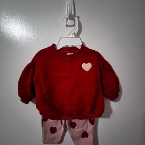 Carter's Red and Pink Heart Matching Set
